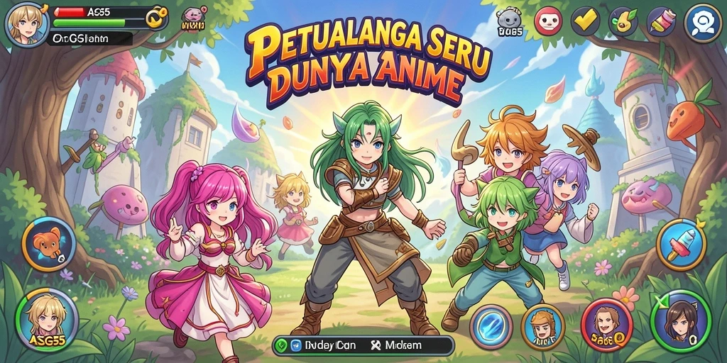 Tampak aksi seru dalam gameplay ASG55 yang penuh warna.