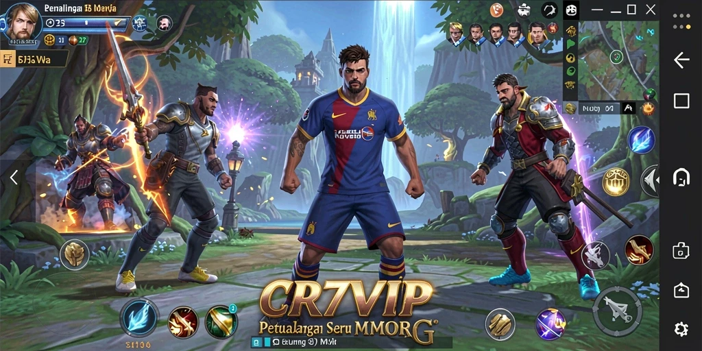 Gameplay seru CR7VIP dengan grafik menawan dalam petualangan MMORPG.