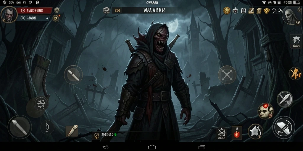 Tangkapan layar menegangkan dari gameplay <strong>CW8888</strong> yang penuh kengerian.