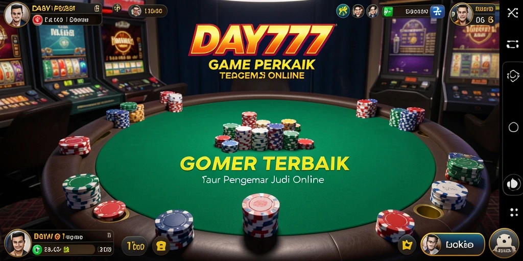 Tampilan gameplay Poker yang seru dan mendebarkan.