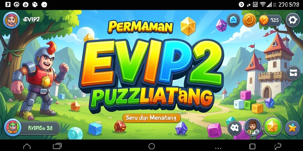 Screenshot gameplay EVIP2 menampilkan tantangan Puzzle yang menarik.