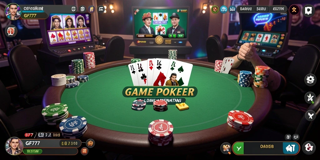 Gameplay Poker yang menegangkan dan interaktif di GF777.