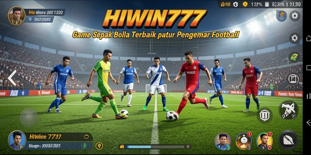 Gameplay seru di HIWIN777 dengan grafis sepak bola yang menawan.