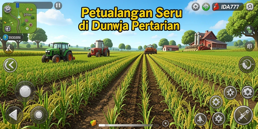 Tampilan menarik gameplay pertanian di IDA777.