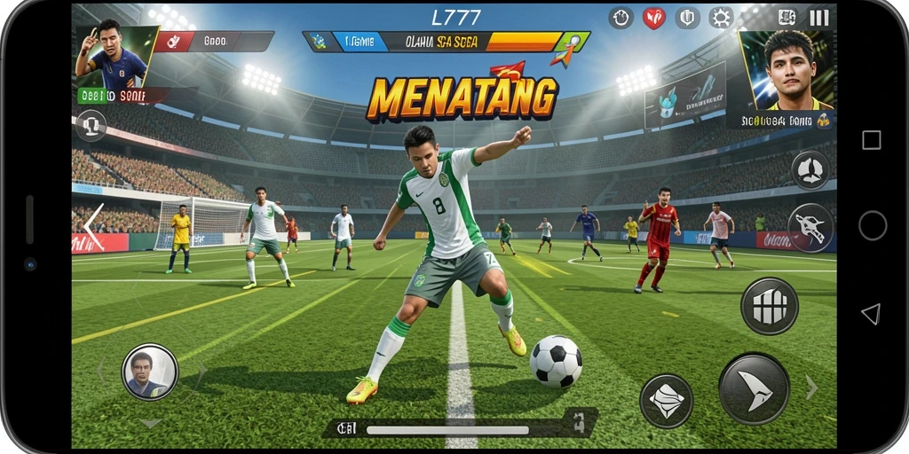 Tampilan menarik dari gameplay L777 yang penuh aksi olahraga.