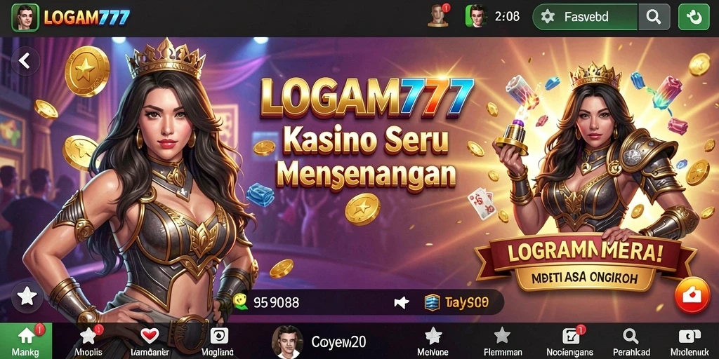Tampilan gameplay LOGAM777 yang memukau dan menegangkan.