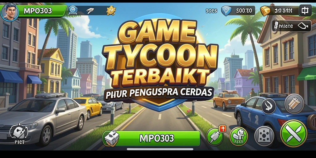 Tampilan gameplay MPO303 yang menunjukkan pengelolaan bisnis dengan berbagai strategi.