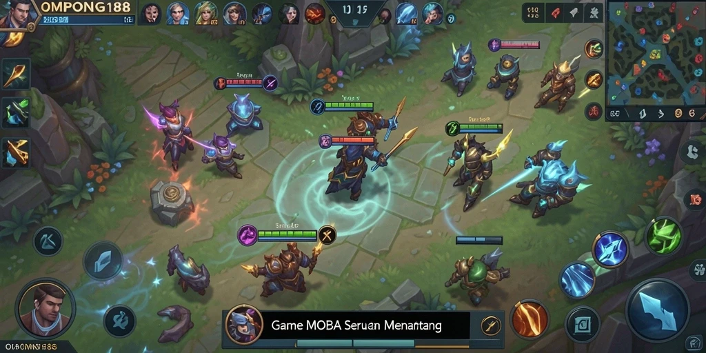 Tampilan gameplay seru dan strategi dalam OMPONG188.