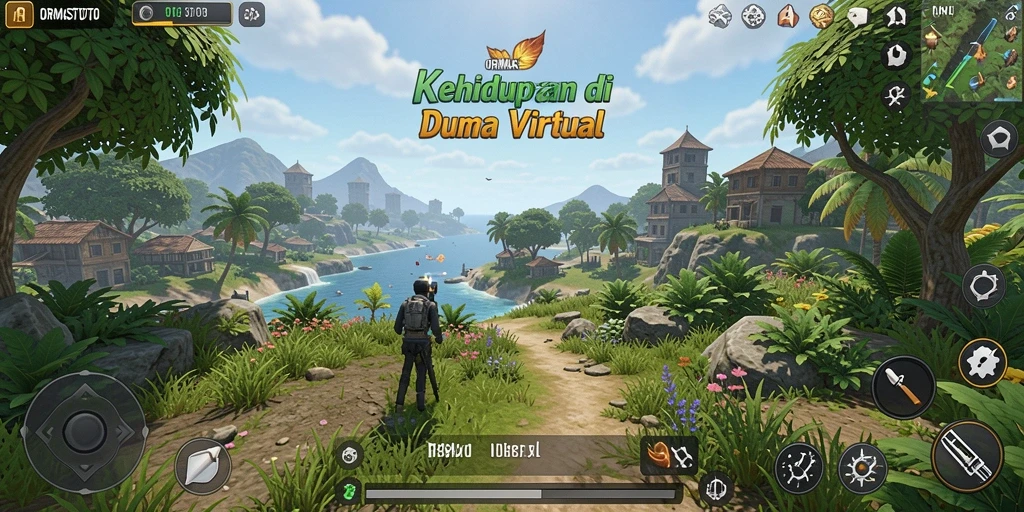 Gameplay ORMASTOTO yang menampilkan simulasi kehidupan yang menarik.