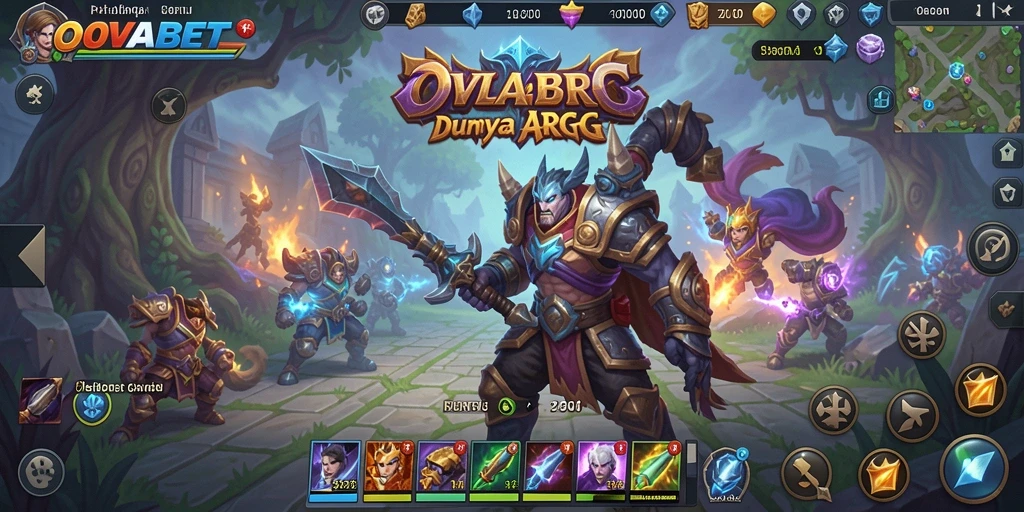 Tangkapan layar OVABET menampilkan aksi seru dalam dunia ARPG.