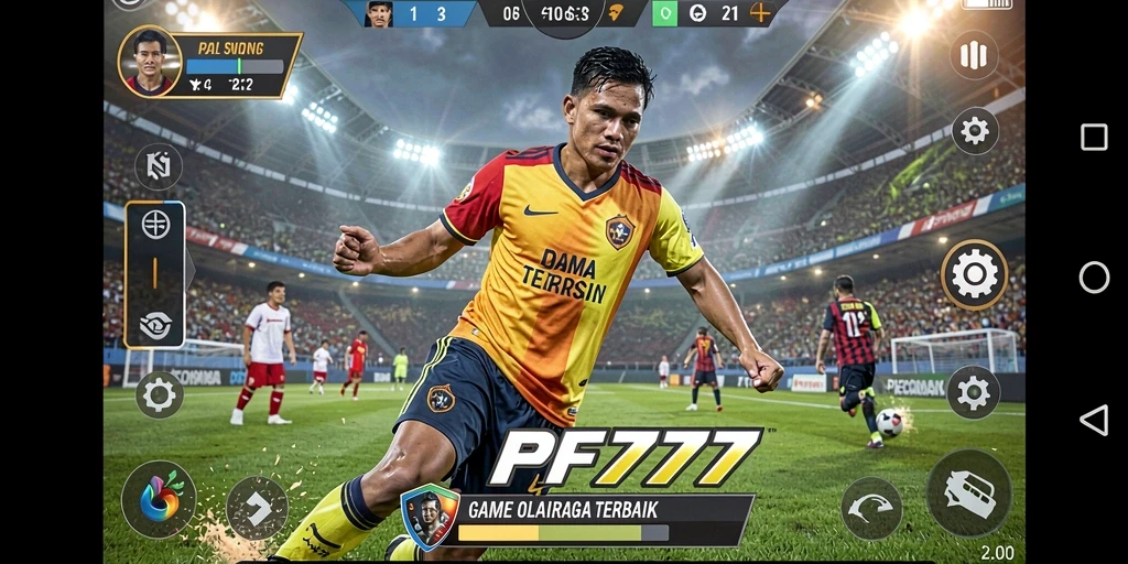Tampilan screenshot utama PF777 menampilkan aksi seru dalam permainan olahraga.