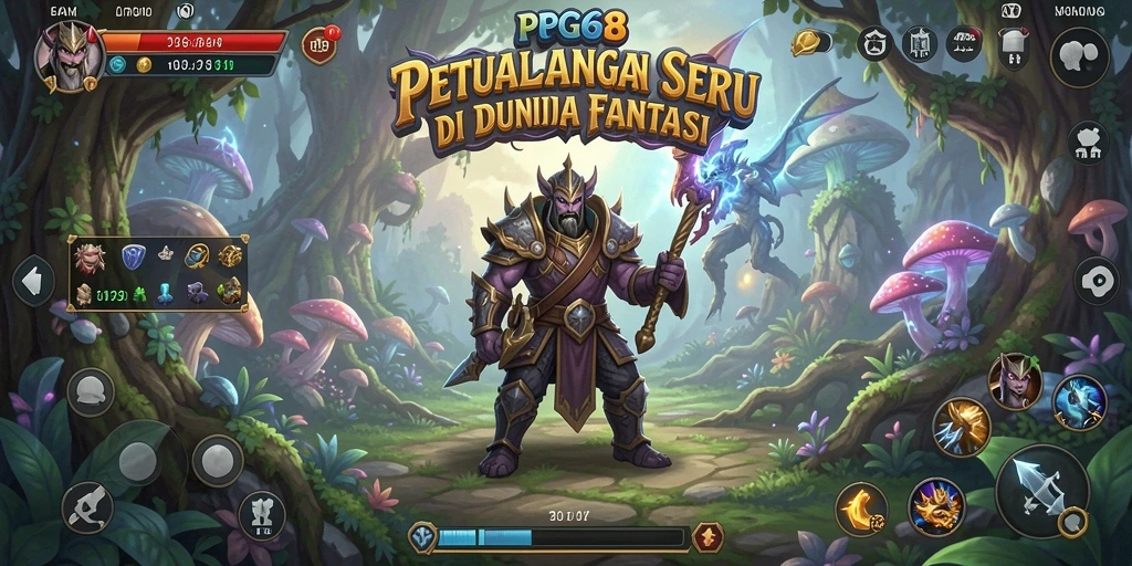 Tangkapan layar PGG68 menampilkan aksi seru dalam dunia petualangan.