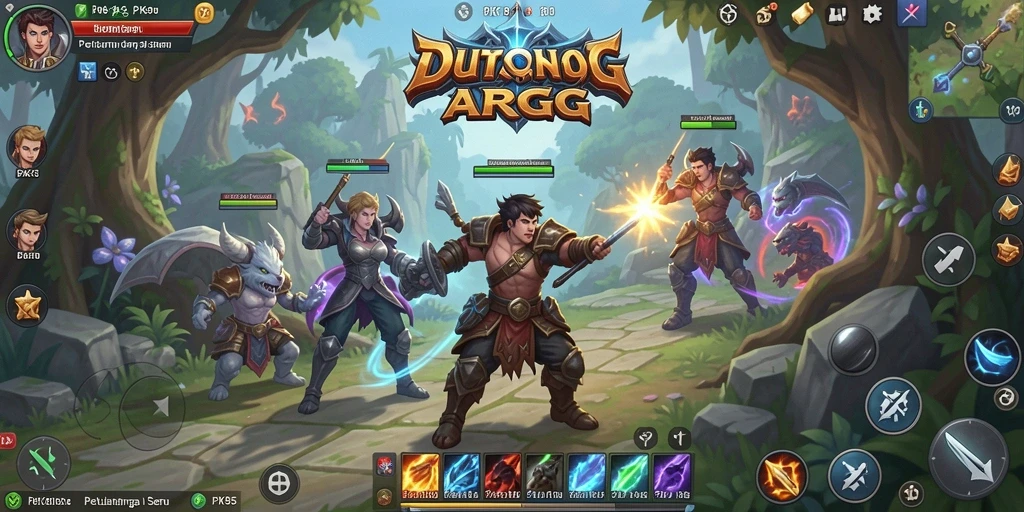 Tangkapan layar gameplay ARPG yang penuh action dan petualangan seru.
