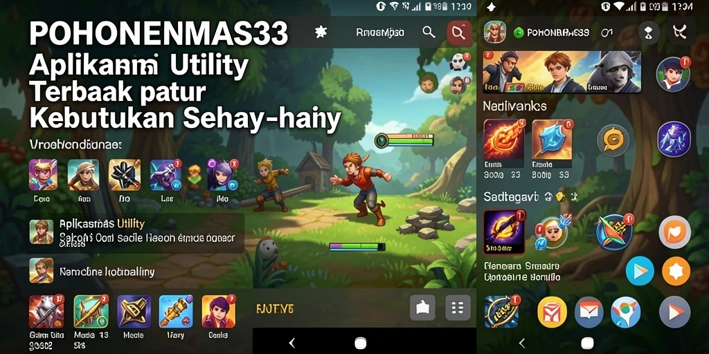 Tampilan antarmuka utama POHONEMAS33 yang user-friendly.