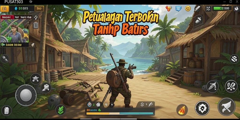 Gameplay PUSAT303 menampilkan eksplorasi dunia terbuka yang mengesankan.
