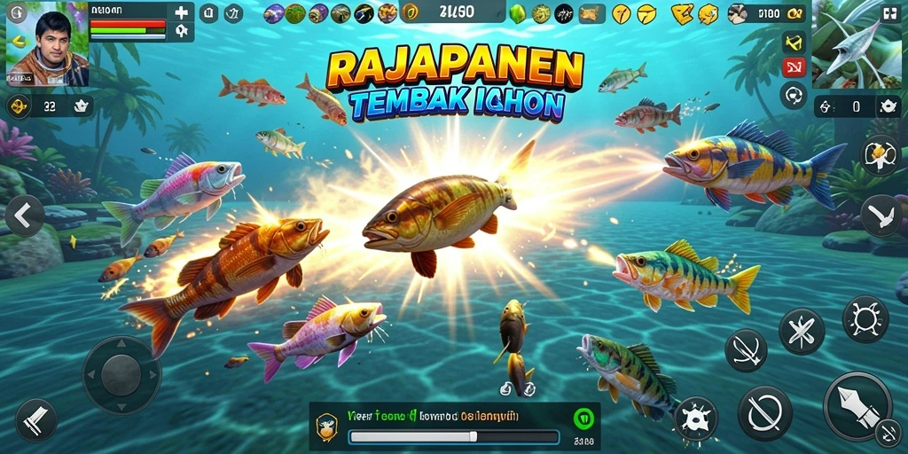Tampilan menembak ikan dengan grafik yang memukau di RAJAPANEN.