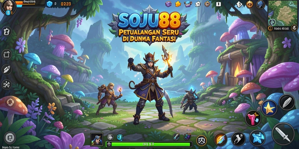 Menggambarkan gameplay petualangan menakjubkan di SOJU88.