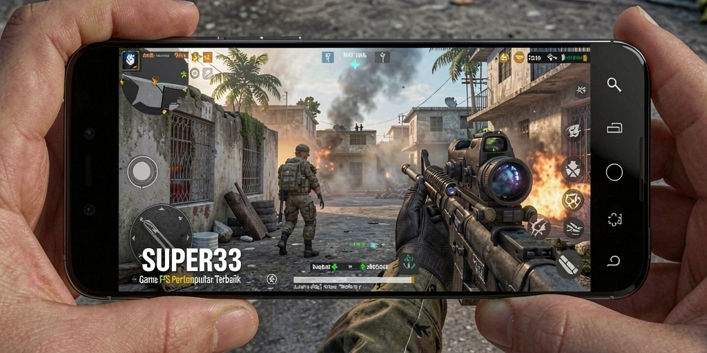 Gameplay seru dalam <strong>SUPER33</strong>, menampilkan aksi tembak-menembak yang mendebarkan.
