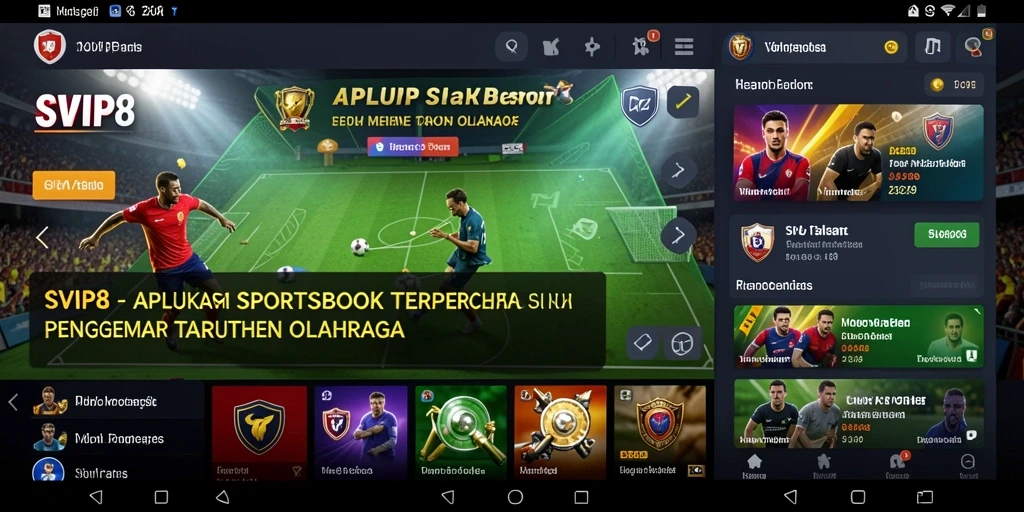 Tangkapan layar utama SVIP8 menunjukkan pengalaman taruhan yang interaktif dan menarik.